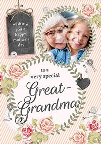 Tap to view Special Great Grandma Mother's Day Photo Card