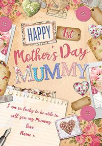 Tap to view 1st Mother's Day Mummy Personalised Card