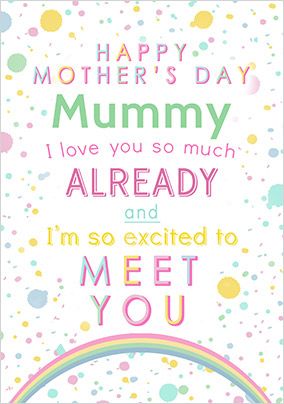 Can't Wait Personalised Mother's Day Card