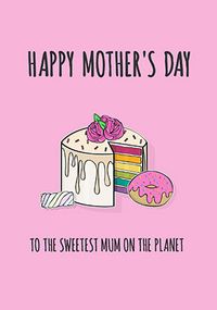 Sweetest Mum Personalised Mother's Day Card