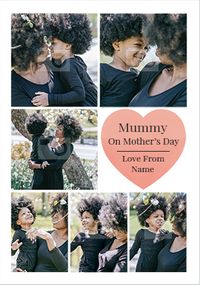 Tap to view Heart Mummy Multi Photo Mother's Day Card