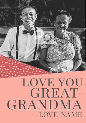 Love Great-Grandma Mother's Day Photo Card