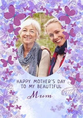 Beautiful Mum Photo Mother's Day Card