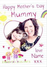 Tap to view Happy Mother's Day Mummy Daughter Photo Card