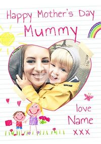 Happy Mother's Day Mummy Son Photo Card