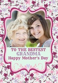 Tap to view Bestest Grandma Photo Mothers Day Card