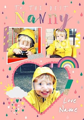 Best Nanny Multi Photo Mother's Day Card