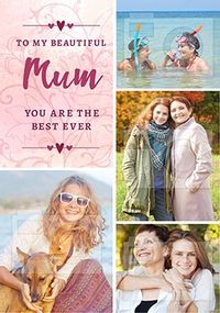 Tap to view Beautiful Mum Multi Photo Mother's Day Card
