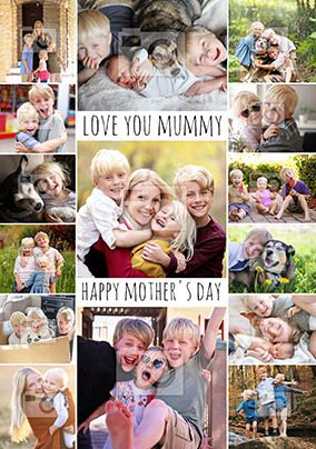 Love You Mummy Mother's Day Multi-Photo Card