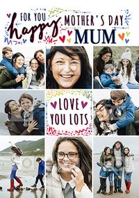 Tap to view Love You Mum Mother's Day Multi Photo Card