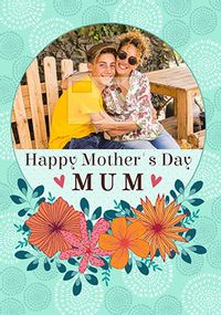 Mum Flower Mother's Day Photo Card