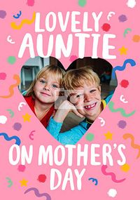 Lovely Auntie Mother's Day Photo Card