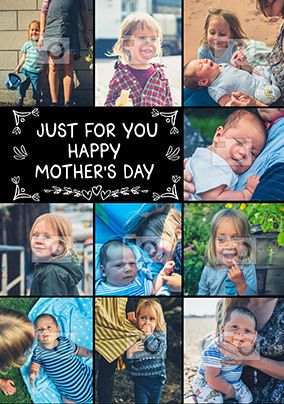 Just For You Multi Photo Mother's Day Card