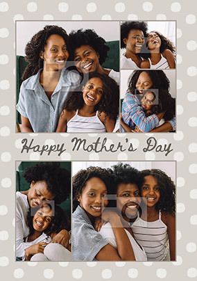 Happy Mother's Day Five Photo Card