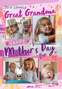 Tap to view Great Grandma Multi Photo Mother's Day Card