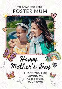 Tap to view Wonderful Foster Mum Photo Card