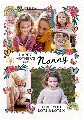 Nanny Mother's Day Multi Photo Card