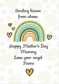 Tap to view Kisses from Above Mother's Day Personalised Card