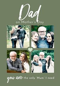 Tap to view Dad on Mother's Day Multi Photo Card