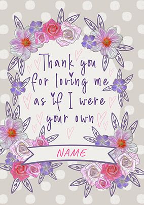 As if I Were Your Own Personalised Mother's Day Card