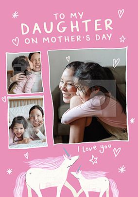 Daughter on Mother's Day Photo Card