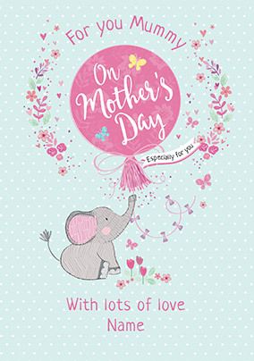 Baby Elephant Mother's Day Card