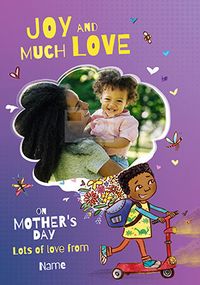 Joy And Much Love Photo Mother' Day Card