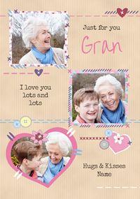 Patchwork - Mother's Day Card Just for You Gran
