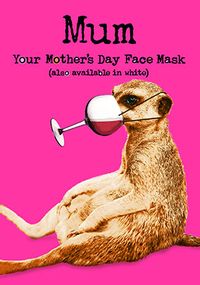 Mother's Day Face Mask Personalised Card