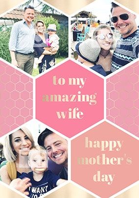 Amazing Wife Multi Photo Mother's Day Card