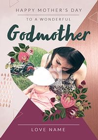 Tap to view Wonderful Godmother Happy Mother's Day Photo Card