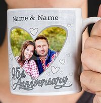 Tap to view 25th Wedding Anniversary Personalised Photo Mug