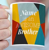 Awesome Brother Personalised Mug