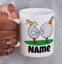 60th Birthday Personalised Golf Mug