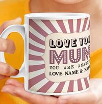 Tap to view Love You Mum Personalised Photo Mug