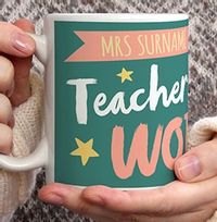 Best Teacher In The World Personalised Mug