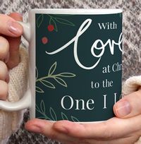 Wild Leaves One I Love Personalised Mug