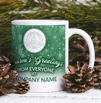 Tap to view Company Christmas Logo Mug - Green