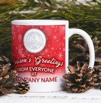 Tap to view Company Christmas Logo Mug - Red