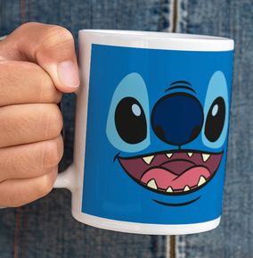 Stitch Happy Faces Personalised Mug