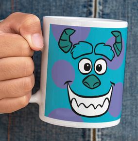 Monsters Inc Sulley Happy Faces Personalised Mug