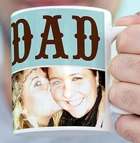 Tap to view Personalised Mug - Photo Upload Word Play Dad