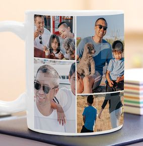 Dad Photo Collage Mug