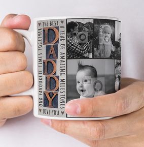 The Best Daddy Multi Photo Upload Mug