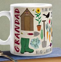 Grandad The Garden King Personalised Mug