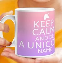 Tap to view Unicorn Keep Calm Photo Upload Mug