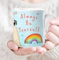 Tap to view Always Be Yourself Pug Photo Mug