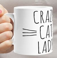 Crazy Cat Lady Personalised Mug