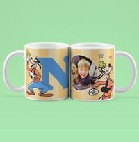 Tap to view Disney Goofy Initial Photo Upload Mug