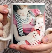 Pink Heart Personalised Photo Mug